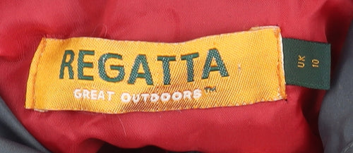 Regatta Womens Red Waterproof Rain Coat Jacket Size 10 Outdoor Mid-Length
