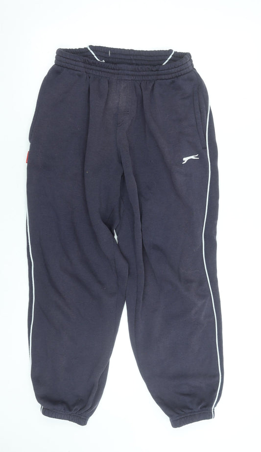Slazenger Men Black L Fleece Sweatpants Joggers Casual Trousers