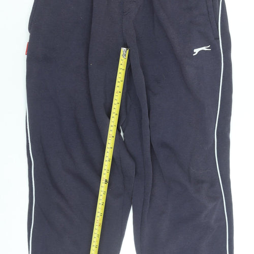 Slazenger Men Black L Fleece Sweatpants Joggers Casual Trousers