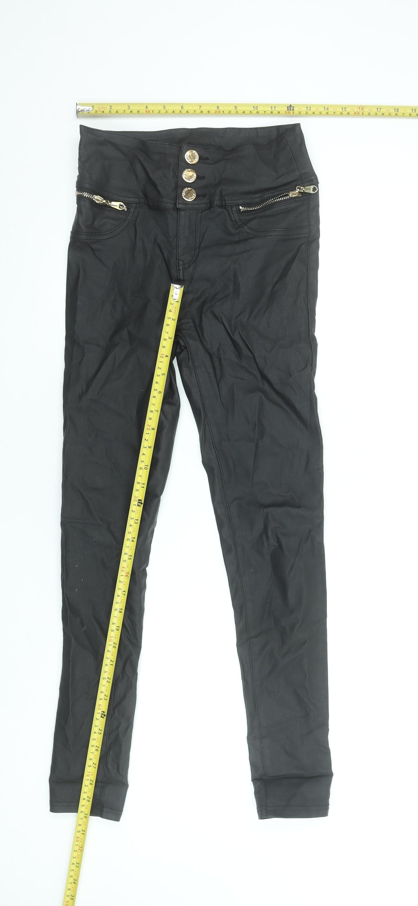 Denim Club Women’s Black Skinny High Rise Stretch Jeans Size 10