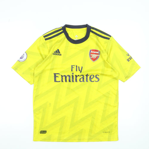 Adidas Men's Yellow Arsenal Football Jersey T-Shirt Size S