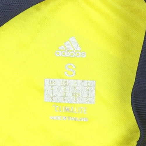 Adidas Men's Yellow Arsenal Football Jersey T-Shirt Size S