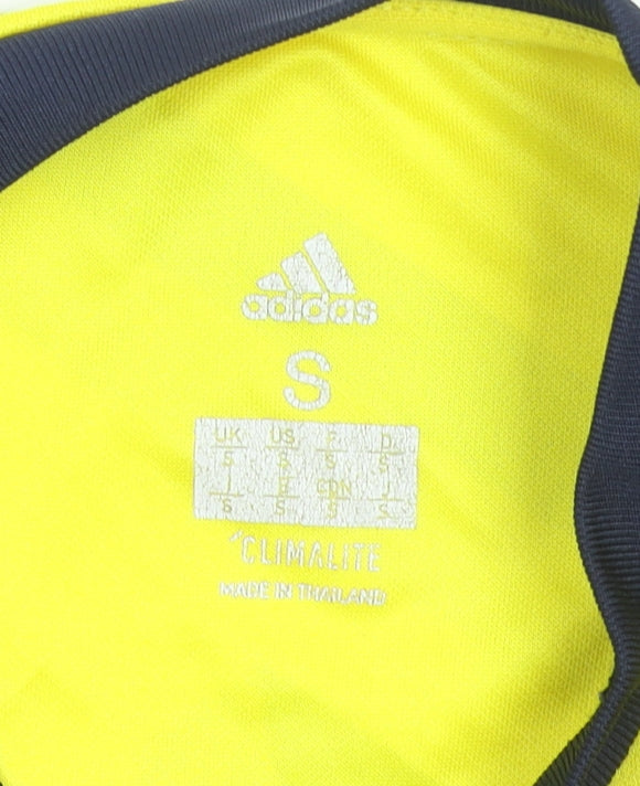 Adidas Men's Yellow Arsenal Football Jersey T-Shirt Size S