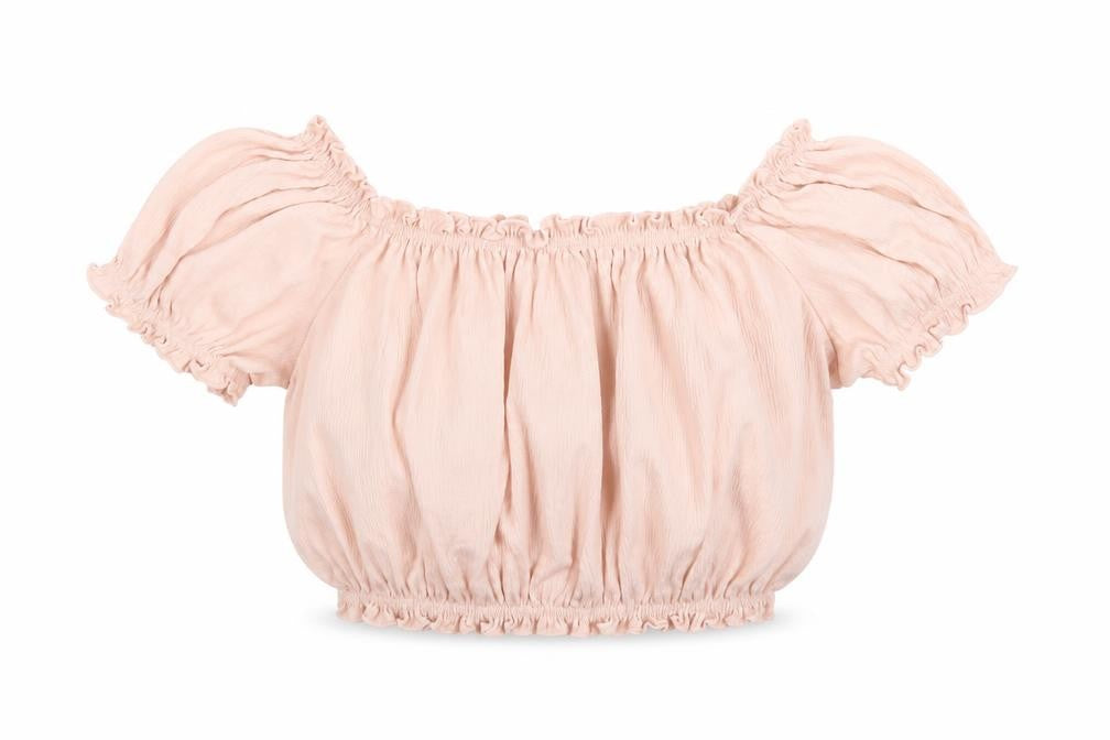 H&M Divided Women’s Pink Off Shoulder Cropped Blouse Size 12