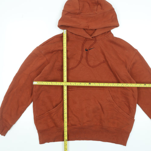 Nike Men’s Brown Pullover Hoodie Small Fleece Regular Fit