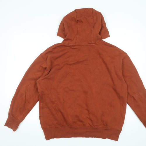 Nike Men’s Brown Pullover Hoodie Small Fleece Regular Fit