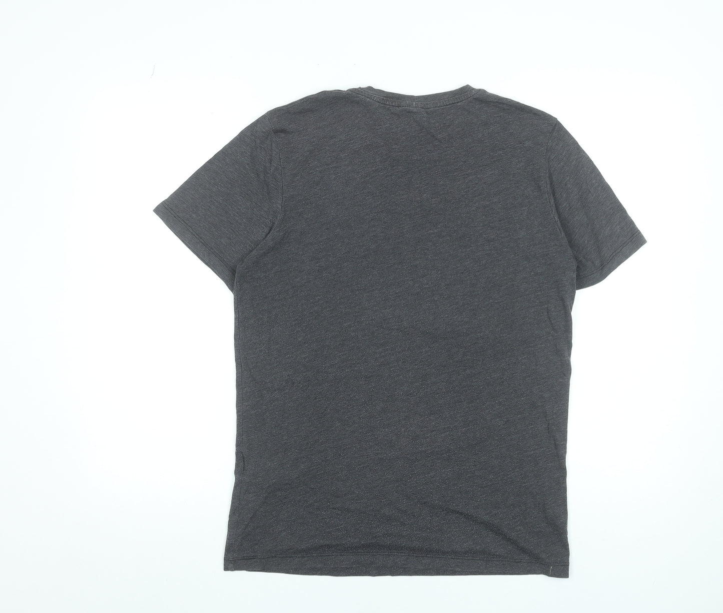 Jack & Jones Men’s Grey Graphic Logo Crew Neck T-Shirt Size M