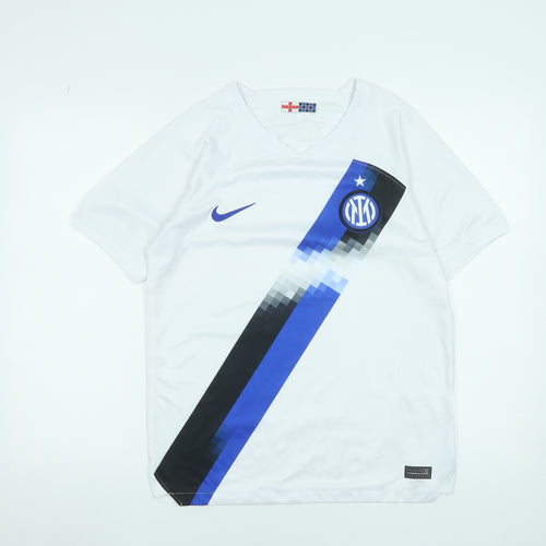 Nike Men’s White Football Jersey Athletic Dri-Fit T-Shirt Size S