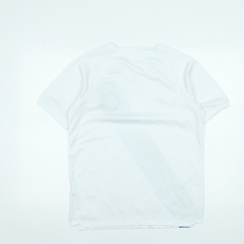 Nike Men’s White Football Jersey Athletic Dri-Fit T-Shirt Size S