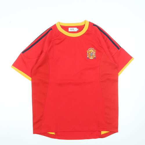 U2 Sport Men's Red Spain RAUL 10 Athletic T-Shirt Size S