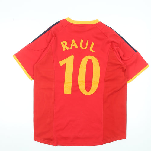 U2 Sport Men's Red Spain RAUL 10 Athletic T-Shirt Size S