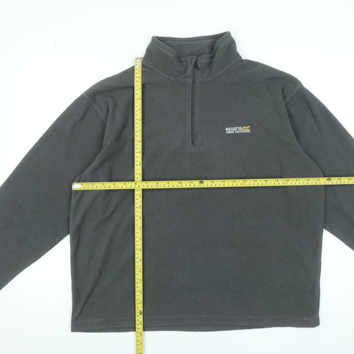 Regatta Mens Grey XL Fleece 1/4 Zip Pullover Sweatshirt