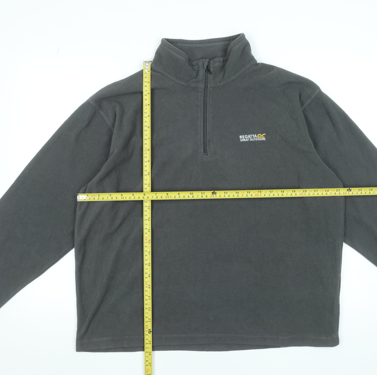 Regatta Mens Grey XL Fleece 1/4 Zip Pullover Sweatshirt