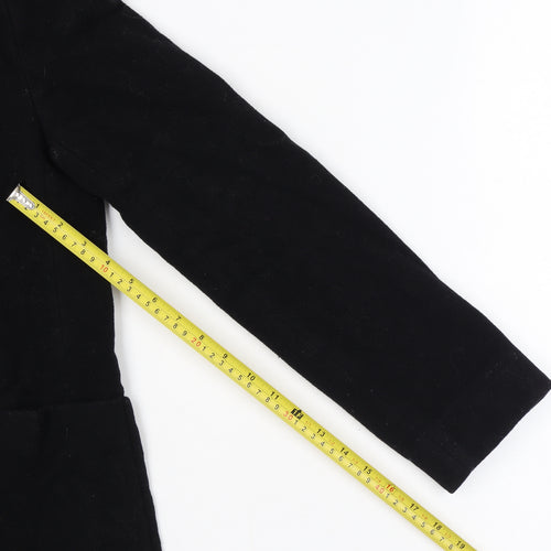 Love Moschino Womens Black Wool Cashmere Mid-Length Coat