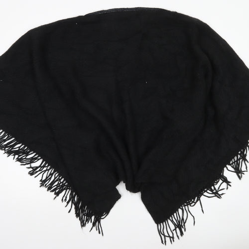 Next Women’s Black Acrylic Fringe Cape Knit Poncho S