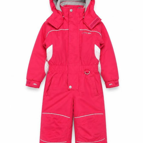 Trespass Girls Pink Waterproof Hooded Ski Snowsuit 2-3 Years Winter Outdoor