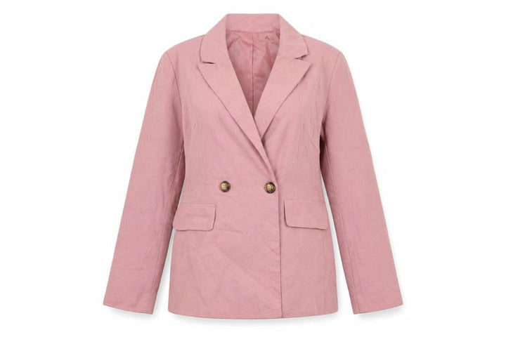 Nasty Gal Women’s Pink Double-Breasted Blazer Jacket Size 6