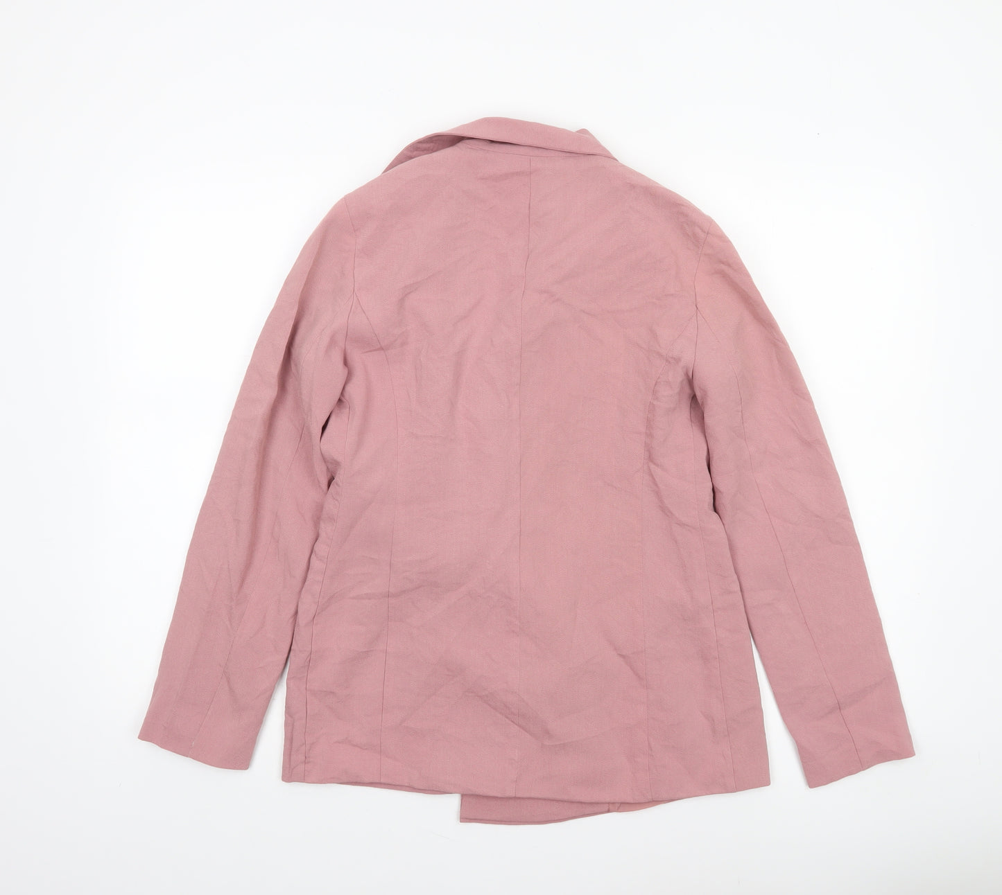 Nasty Gal Women’s Pink Double-Breasted Blazer Jacket Size 6