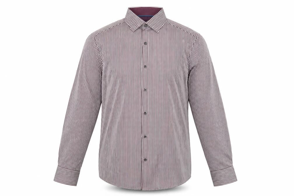 Dunnes Men’s Multicoloured Striped Cotton Long Sleeve Button-Up Shirt Size S