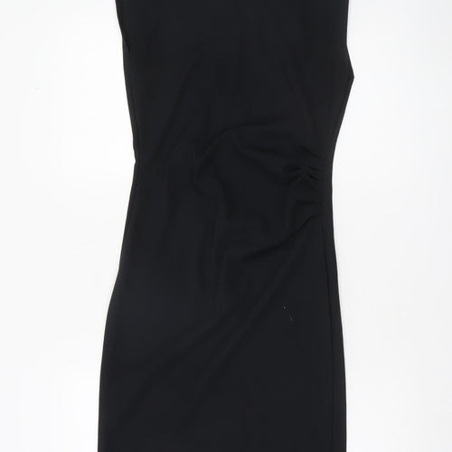 Vero Moda Womens Black XS Sleeveless Sheath Knee Length Dress