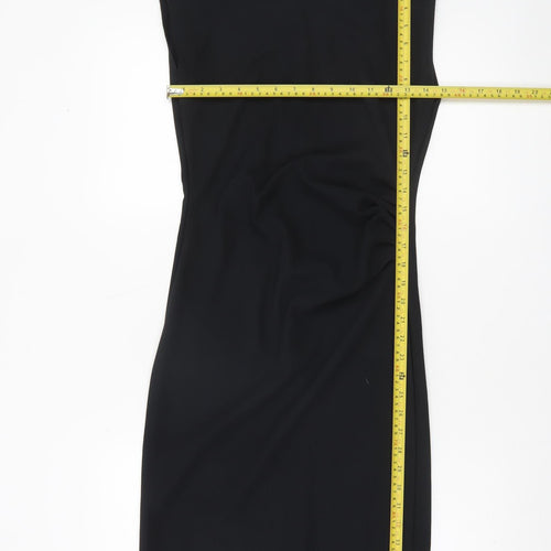 Vero Moda Womens Black XS Sleeveless Sheath Knee Length Dress