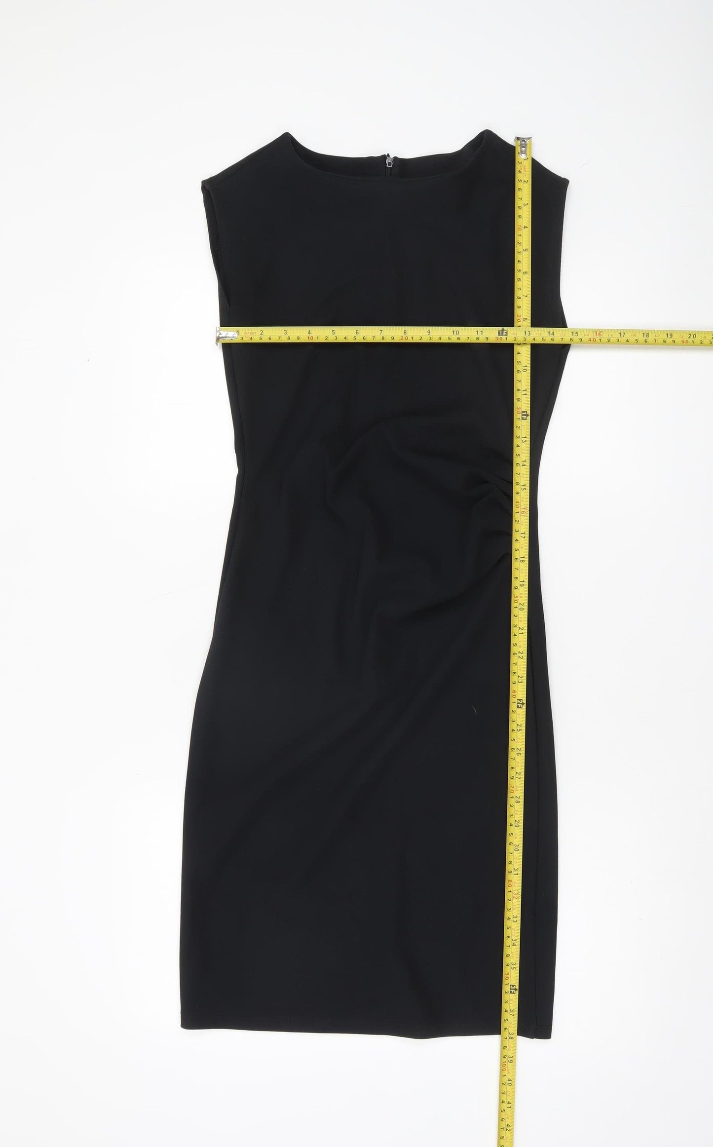 Vero Moda Womens Black XS Sleeveless Sheath Knee Length Dress