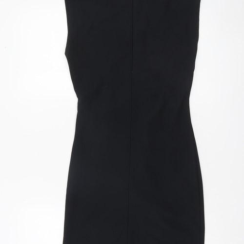 Vero Moda Womens Black XS Sleeveless Sheath Knee Length Dress