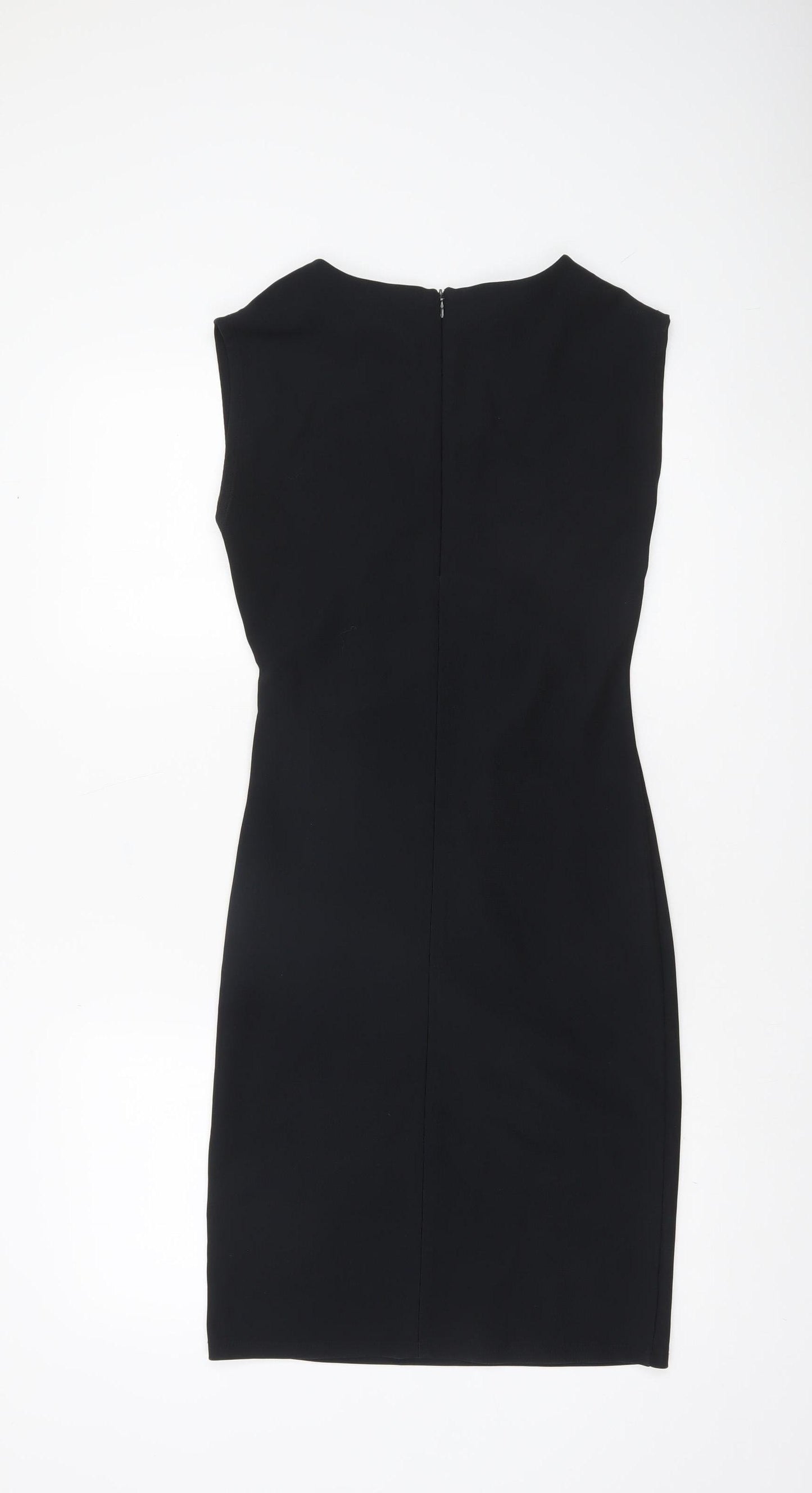 Vero Moda Womens Black XS Sleeveless Sheath Knee Length Dress
