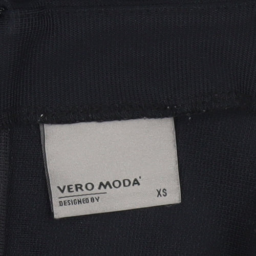 Vero Moda Womens Black XS Sleeveless Sheath Knee Length Dress