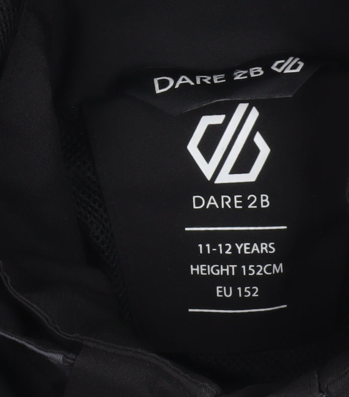 Dare 2B Boys Black Waterproof Softshell Rain Jacket 11-12 Years