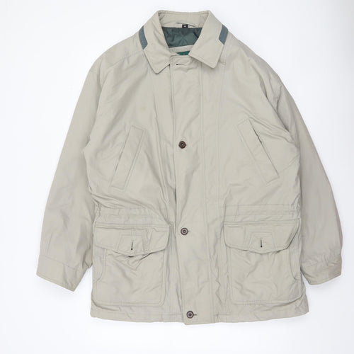 Dannimac Men's Beige Mid-Length Lined Jacket M