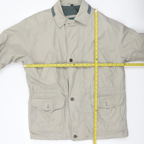 Dannimac Men's Beige Mid-Length Lined Jacket M
