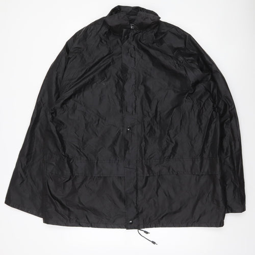 Mil-Tec Men's Black XL Waterproof Windproof Outdoor Rain Jacket