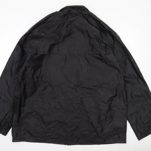 Mil-Tec Men's Black XL Waterproof Windproof Outdoor Rain Jacket
