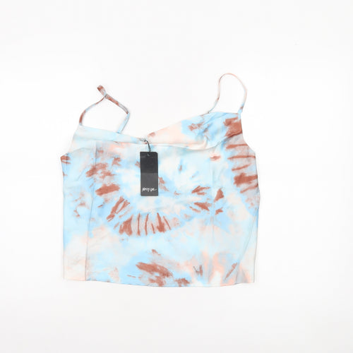 Nasty Gal Women’s Multicoloured Cowl Neck Camisole Top UK 12