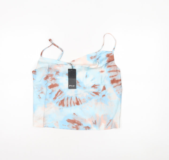 Nasty Gal Women’s Multicoloured Cowl Neck Camisole Top UK 12