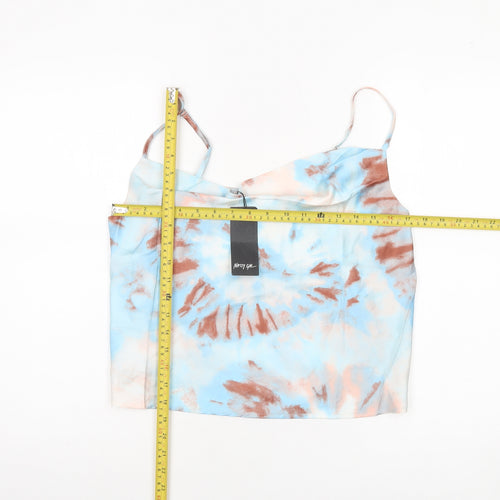 Nasty Gal Women’s Multicoloured Cowl Neck Camisole Top UK 12