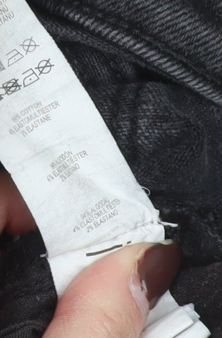 Denim Co Women Black Skinny Jeans Size 16 High Rise Stretch