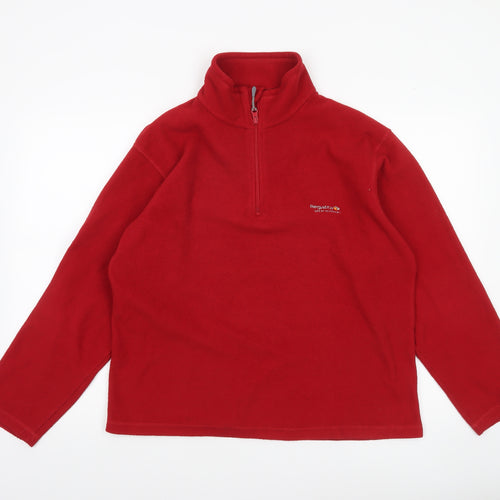 Regatta Men's Red Fleece 1/4 Zip Outdoor Jacket Size M 40in