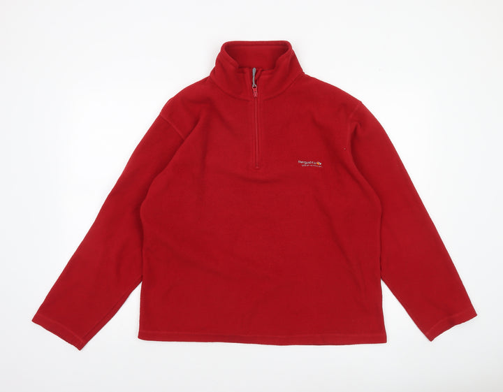 Regatta Men's Red Fleece 1/4 Zip Outdoor Jacket Size M 40in