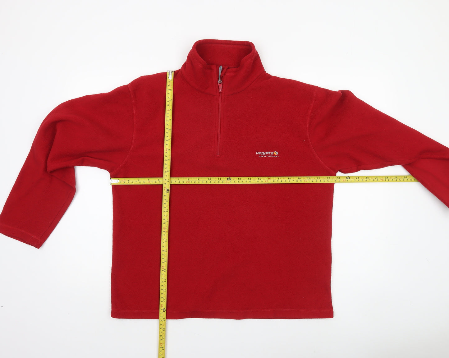 Regatta Men's Red Fleece 1/4 Zip Outdoor Jacket Size M 40in