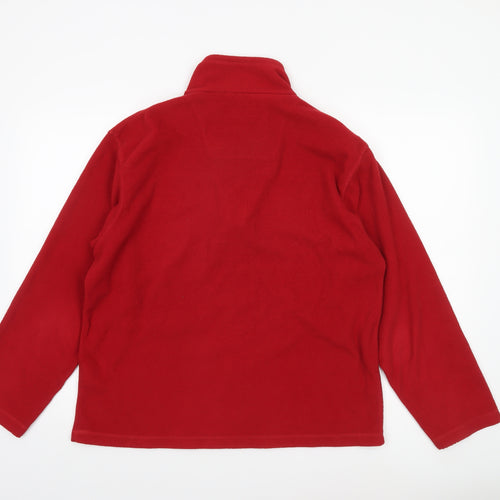 Regatta Men's Red Fleece 1/4 Zip Outdoor Jacket Size M 40in