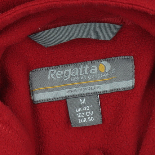 Regatta Men's Red Fleece 1/4 Zip Outdoor Jacket Size M 40in