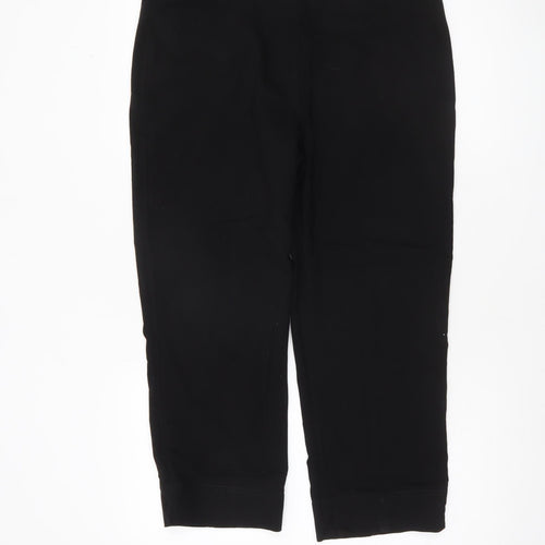 Dunnes Women's Black Capri Stretch Jersey Trousers Size L