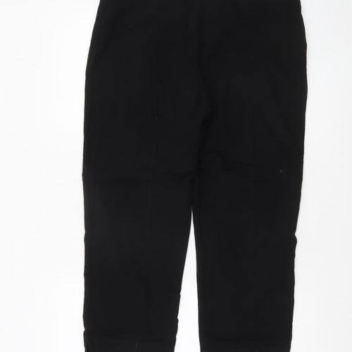Dunnes Women's Black Capri Stretch Jersey Trousers Size L