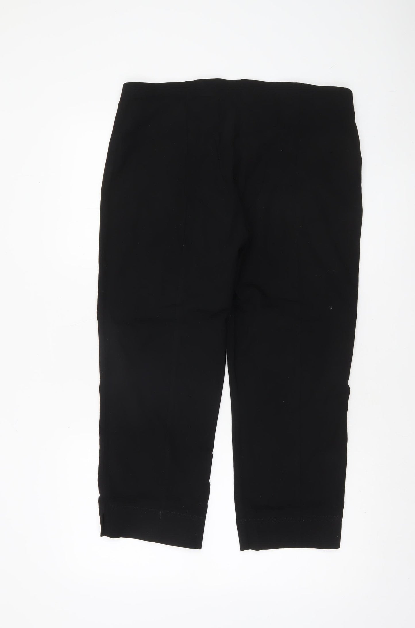 Dunnes Women's Black Capri Stretch Jersey Trousers Size L