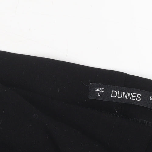 Dunnes Women's Black Capri Stretch Jersey Trousers Size L