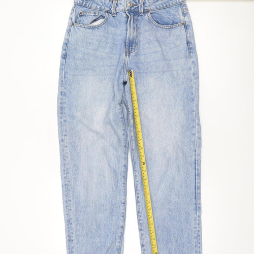 Primark Women Blue Size 10 High Rise Mom Jeans