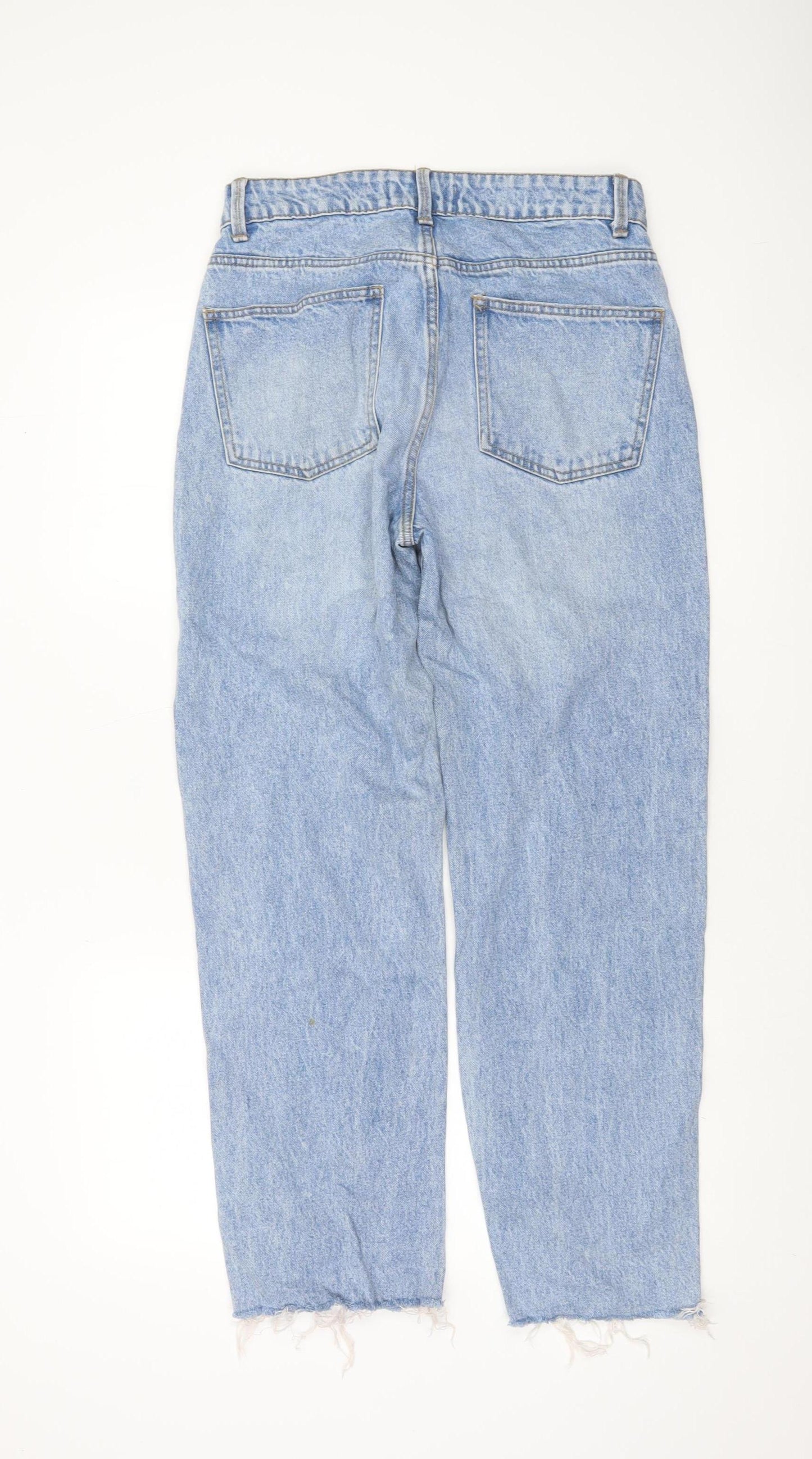 Primark Women Blue Size 10 High Rise Mom Jeans