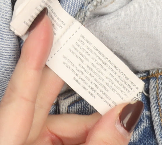 Primark Women Blue Size 10 High Rise Mom Jeans